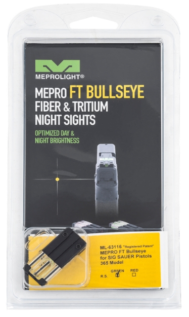 Picture of Meprolight Usa Ft Bullseye Rear Sight Black | Green Tritium/Fiber Optic 