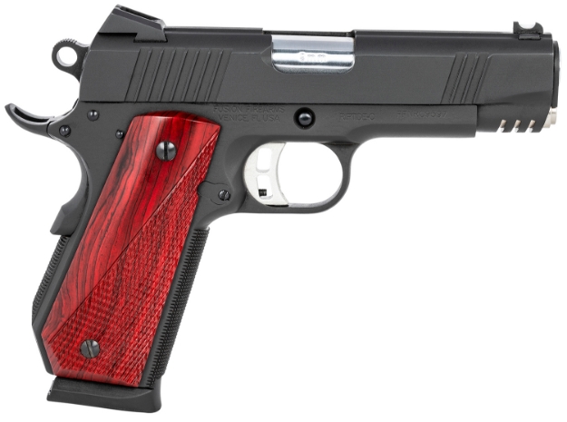 Picture of Fusion Firearms 1911 Freedom Riptide C 9Mm Luger 4.25" 8+1, Black, Beavertail Frame, Serrated Slide, Red Cocobolo Grip, 70 Series Design 