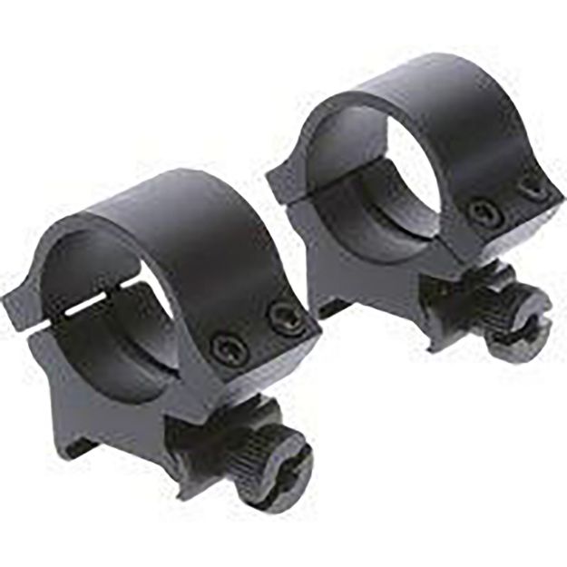 Picture of Truglo Scope Ring Set Lightweight Matte Black Aluminum 1" Tube High Quad Picatinny/Weaver Mount 