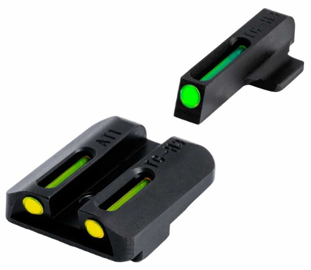 Picture of Truglo Tfo Black | Green Tritium & Fiber Optic Front Sight Yellow Tritium & Fiber Optic Rear Sight 