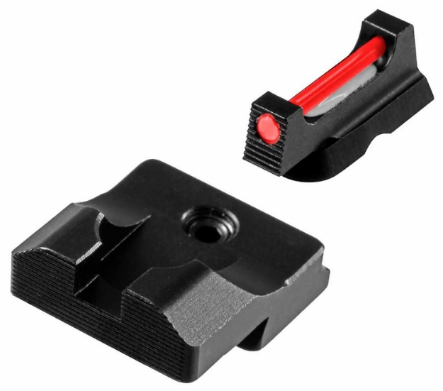 Picture of Truglo Fiber-Optic Pro Black | Red Fiber Optic Front Sight Black Rear Sight 