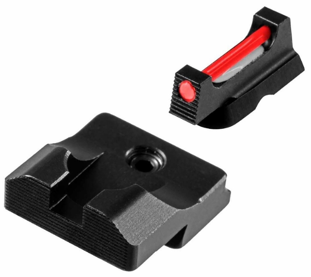 Picture of Truglo Fiber-Optic Pro Black | Red Fiber Optic Front Sight Black Rear Sight 