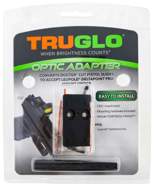 Picture of Truglo Tg-Tg8952d Red Dot Sight Adapter Nitride Fortress Black Leupold Deltapoint Pro 