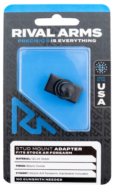 Picture of Rival Arms Ra-Ra92m6b Stud Mount Adapter 12L14 Steel Black Oxide For Ar Stock Forearm 