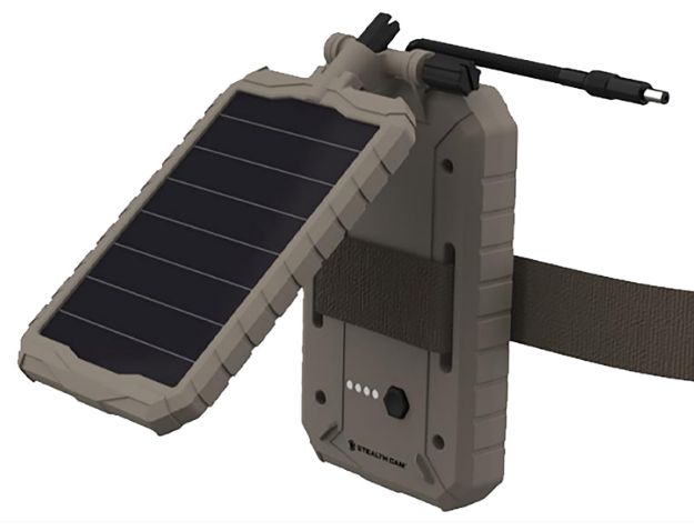 Picture of Stealth Cam Sol-Pak Solar Battery Pack Li-Ion Battery 3000 Mah Tan Features Usb Charging Port 