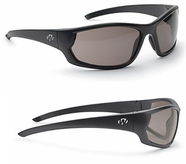 Picture of Walker's Ballistic Eyewear Ikon Vector Adult Smoke Gray Lens Matte Black Frame 