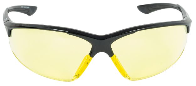 Picture of Walker's Ballistic Eyewear Ikon Tanker Adult Amber Lens Matte Black Frame 