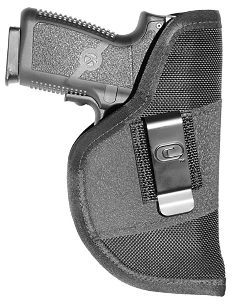 Picture of Crossfire Shooting Gear The Grip Laser Iwb Size 03 Black Ballistic Nylon Belt Clip Fits Compact 3-3.50" Barrel Ambidextrous 