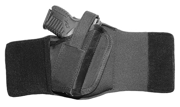 Picture of Crossfire Shooting Gear The Wrap Ankle Size 01 Black Neoprene/Sheepskin Velcro Fits Micro Fits 1-1.50" Barrel Right Hand 