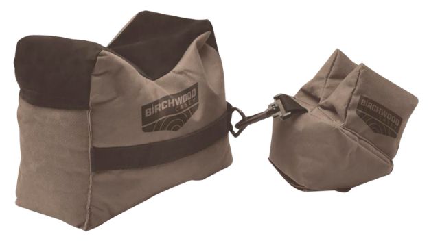 Picture of Birchwood Casey Filled Shooting Rest Rifle/Shotgun Prefilled Black/Tan Polyester/Suede 