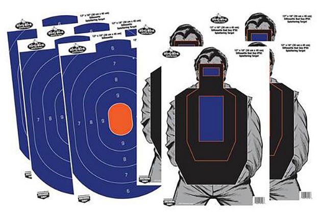 Picture of Birchwood Casey Dirty Bird Combo Pack Silhouette Paper Target 12" X 18" 8 Per Pkg 