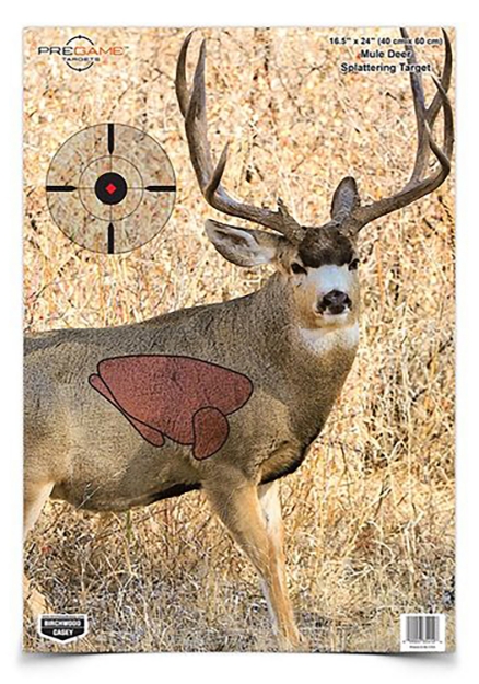 Picture of Birchwood Casey Pregame Mule Deer Mule Deer Paper Target 16.50" X 24" 3 Per Pkg 