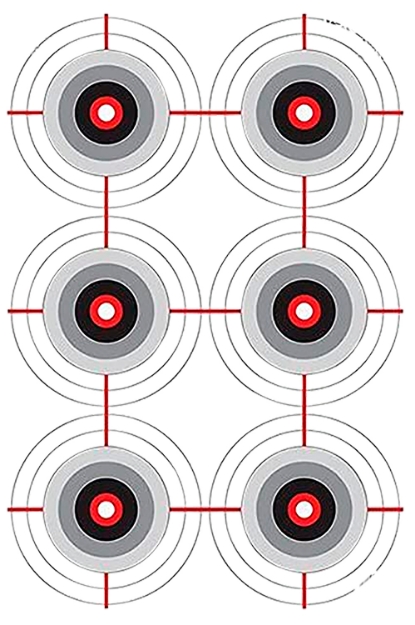 Picture of Birchwood Casey Eze-Scorer Bull's-Eye Bullseye Paper Target 12" X 18" 100 Per Pkg 