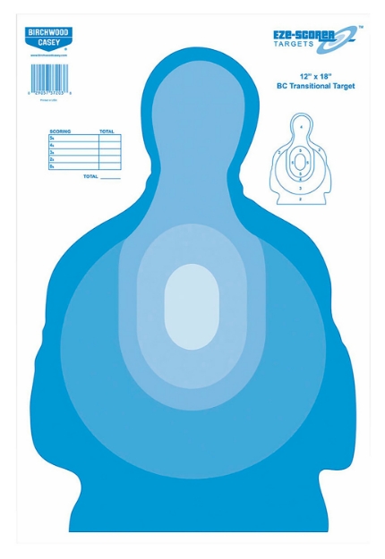 Picture of Birchwood Casey Eze-Scorer Transition Silhouette Paper Target 12" X 18" 100 Per Pkg 