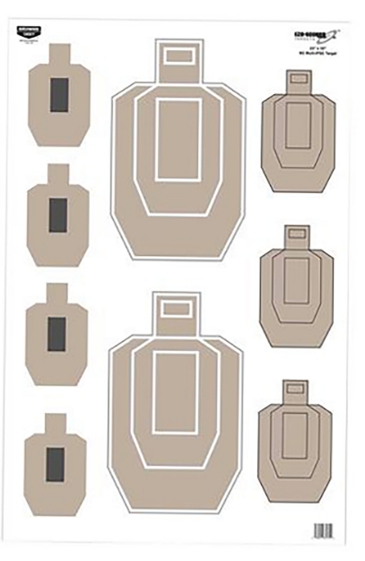 Picture of Birchwood Casey Eze-Scorer Ipsc Practice Ipsc Paper Target 23" X 35" 100 Per Pkg 