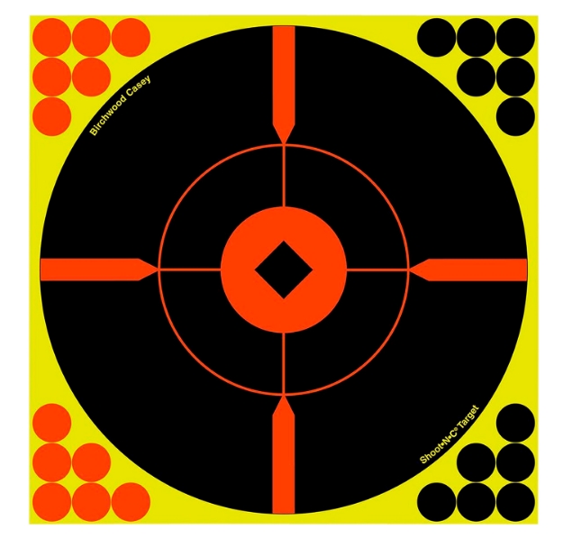 Picture of Birchwood Casey Shoot-N-C Bullseye Bmw Bullseye Adhesive Paper Target 12" 100 Per Pkg 