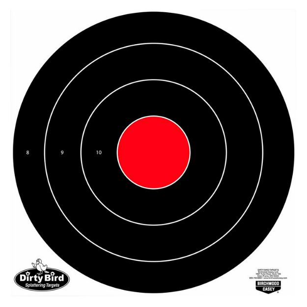 Picture of Birchwood Casey Dirty Bird Bull's-Eye Bullseye Tagboard Target 17.25" 100 Per Pkg 