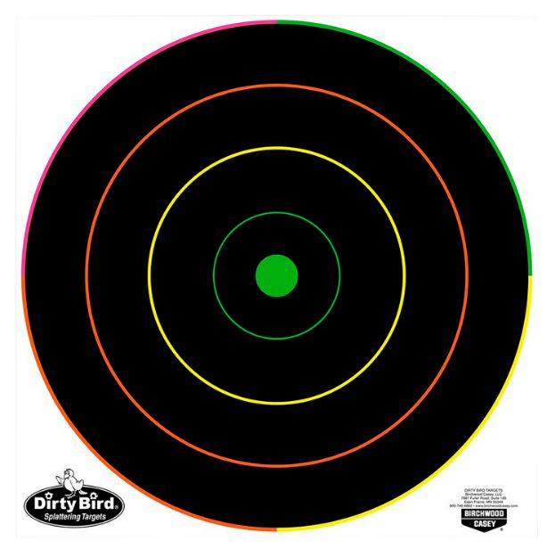 Picture of Birchwood Casey Dirty Bird Bull's-Eye Bullseye Tagboard Target 12" 100 Per Pkg 