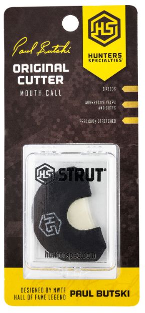 Picture of Hs Strut Butski Original Cutter Diaphragm Call 3.5 Reed Attracts Turkeys Black Latex 