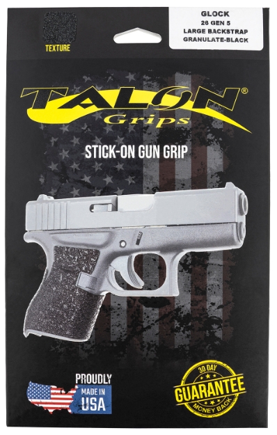 Picture of Talon Grips Adhesive Grip Textured Black Granulate For Glock 26,27,28,33,39 Gen5 With Large Backstrap 