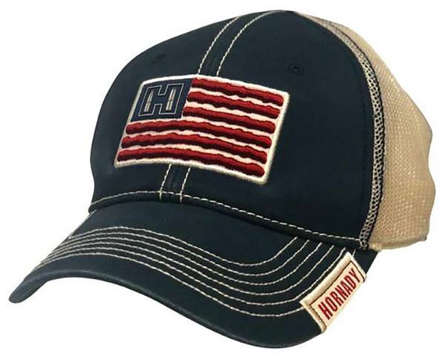 Picture of Hornady Hornady Cap American Flag Black/Tan Osfa Woven American Flag Patch 