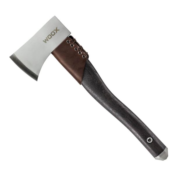 Picture of Woox Ax1 3.25" Blade Axe Carbon Steel Blade Midnight Gray American Hickory Handle 15.70" Long Tomahawk 