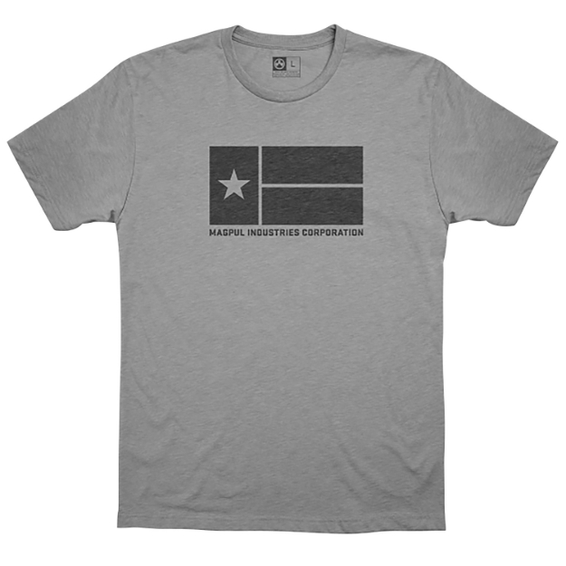 Picture of Magpul Lone Star Athletic Gray Heather Cotton/Polyester Short Sleeve Small 