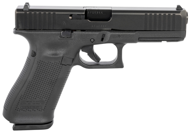 Picture of Glock G17 Gen5 9Mm Luger 4.49" Glock Marksman Barrel 17+1,Black Frame& Ndlc Slide, Rough Texture Modular Backstrap, Safe Action Trigger (Us Made) 