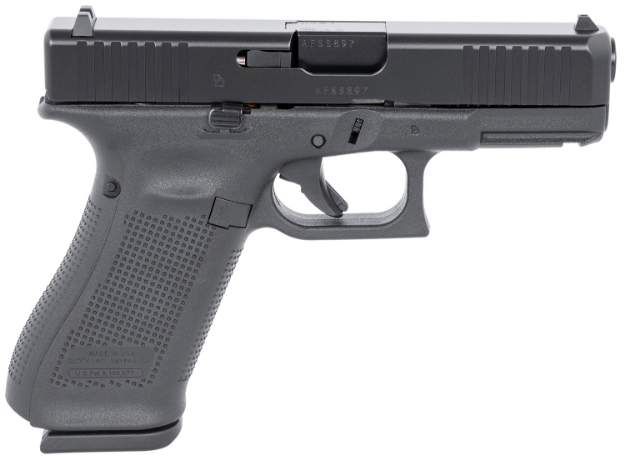 Picture of Glock G45 9Mm Luger 17+1 4.02" Gmb Barrel, Black Ndlc Serrated Slide, Black Polymer Frame W/Accessory Rail, Black Textured W/Interchangeable Backstrap Grip, Ambidextrous 