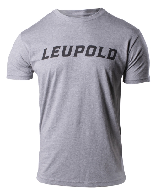 Picture of Leupold Wordmark Graphite Heather Cotton/Polyester Short Sleeve Medium 