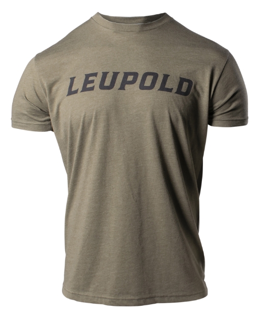 Picture of Leupold Wordmark Military Green Cotton/Polyester Short Sleeve Medium 