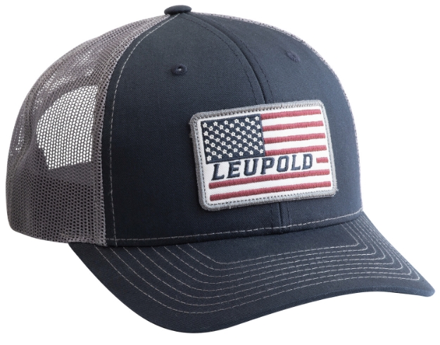 Picture of Leupold Trucker Navy/Gray Semi-Structured American Flag Patch 