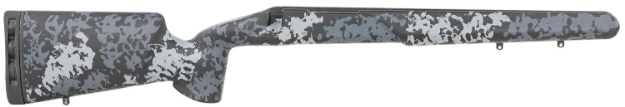 Picture of Iota Outdoors Kremlin Matte Large Pattern Midnight Gray With Clear Coat Carbon Fiber Fixed With Varmint Barrel Contouring For Remington 700 Short Action Right Hand 