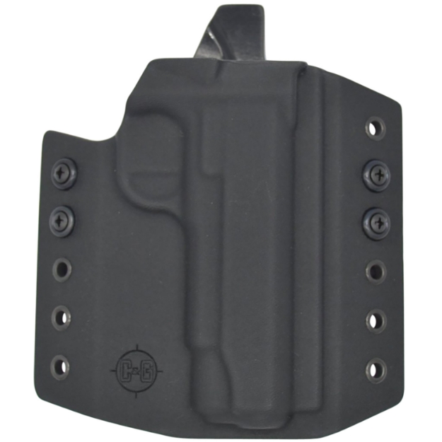 Picture of C&G Holsters Covert Owb Black Kydex Belt Slide Fits 1911 4.25" Barrel Right Hand 