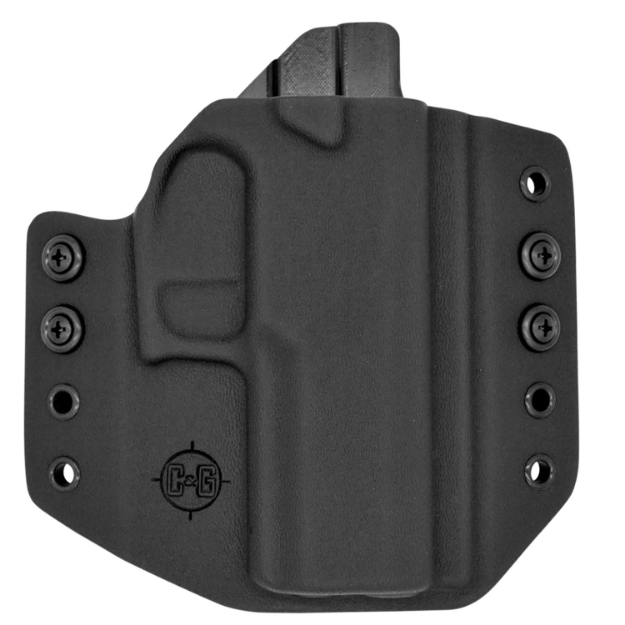 Picture of C&G Holsters Covert Owb Black Kydex Belt Slide Fits Sig P320c Right Hand 