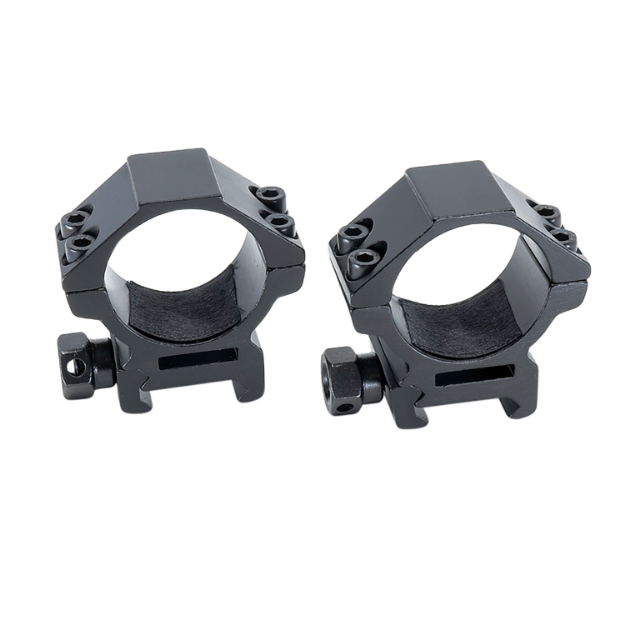 Picture of Riton Optics Scope Ring Set Picatinny/Weaver Low 30Mm Tube Matte Black Aluminum 