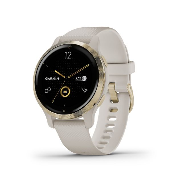 Picture of Garmin Venu 2S Fitness Tracker Tundra/Champagne 40Mm Rechargeable Battery Wi-Fi/Bluetooth/Ant+ Gps Yes 