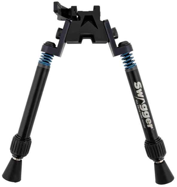 Picture of Swagger Sfr10 Flex To Rigid Qd Bipod With Black Finish, Picatinny Attachment & 6-10.50" Vertical Adjustment 