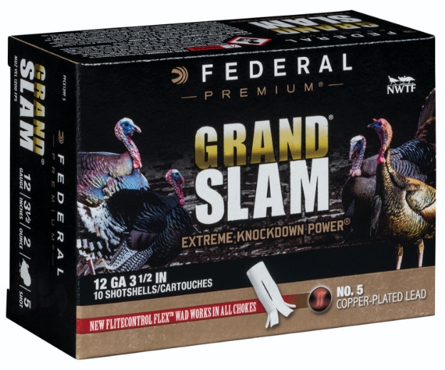 Picture of Federal Premium Grand Slam 12 Gauge 3.50" 2 Oz 1200 Fps 5 Shot 10 Bx/25 Cs 