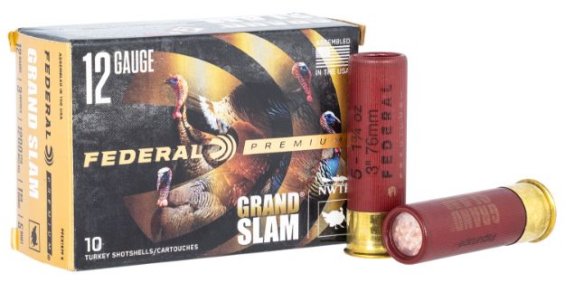 Picture of Federal Premium Grand Slam 12 Gauge 3" 1 3/4 Oz 5 Shot 10 Per Box/25 Cs 