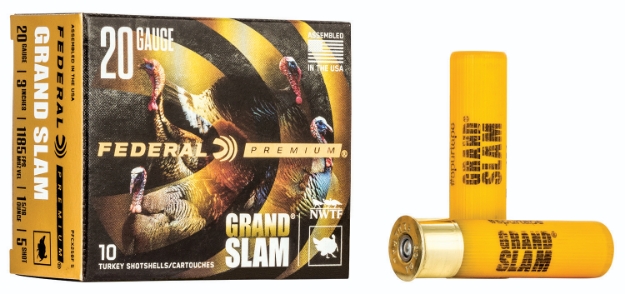 Picture of Federal Premium Grand Slam 20 Gauge 3" 1 5/16 Oz 1185 Fps 5 Shot 10 Bx/25 Cs 