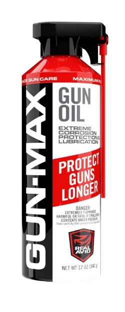 Picture of Real Avid Gun-Max Gun Oil Cleans, Lubricates, Protects 12 Oz Aerosol 