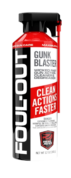 Picture of Real Avid Foul-Out Gun Blaster Cleaner/Degreaser Against Grease, Carbon Fouling, Oil 12 Oz Aerosol 