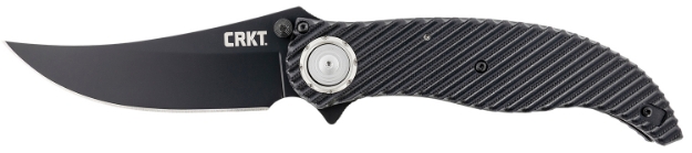 Picture of Crkt Clever Girl 4.10" Folding Plain Black Powder Coated D2 Steel Blade/ Black G10 Handle Includes Pocket Clip 