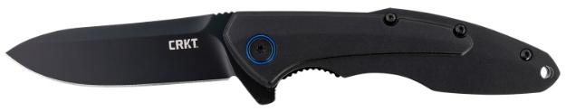 Picture of Crkt Caligo 3.19" Folding Modified Drop Point Plain Black Oxide 8Cr13mov Ss Blade/Black Aluminum Handle Includes Pocket Clip 