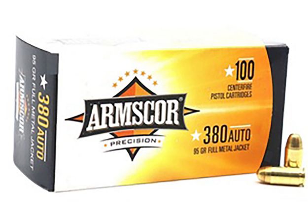 Picture of Armscor Precision Value Pack 380 Acp 95 Gr Full Metal Jacket (Fmj) 100 Per Box/12 Cs 