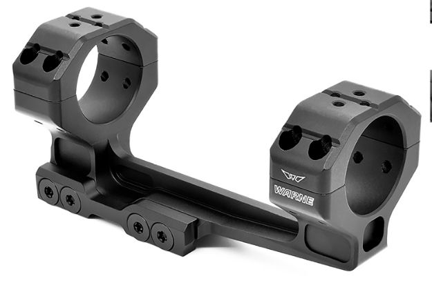 Picture of Warne Skyline Precision Scope Mount/Ring Combo For Msr Ar10/Ar15 Cantilever 30Mm Tube Picatinny Rail Mount Ultra High Rings Black Anodized Aluminum 