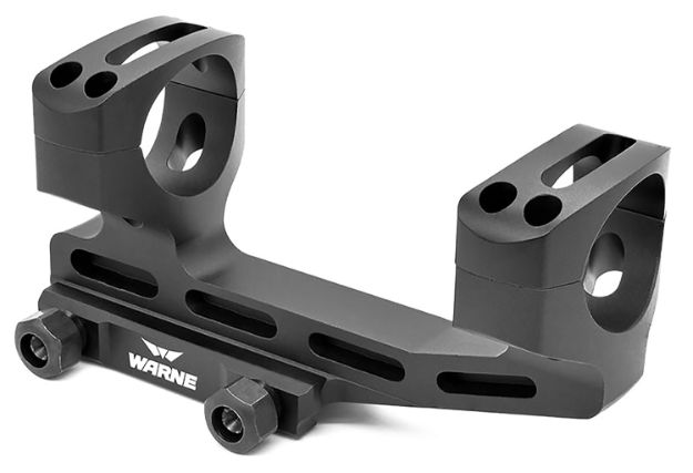 Picture of Warne X-Skel Scope Mount/Ring Combo For Msr Ar10/Ar15 Quick Detach 30Mm Tube Cantilever Mount Super High Rings 1.90" Mount Height Black Anodized Aluminum 