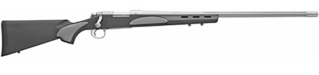 Picture of Remington Firearms (New) 700 Varmint Sf 308 Win 4+1 26" Barrel, Polished Stainless Metal Finish, Matte Black With Gray Panels Fixed Hogue Overmolded Stock 