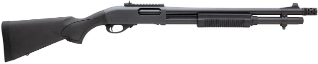 Picture of Rem Arms Firearms 870 Express Tactical 12 Gauge 3" 18.50" 6+1 Matte Blued Rec/Barrel Matte Black Stock Right Hand Includes Rem Choke, 2-Shot Extension & Ghost Ring Sights 